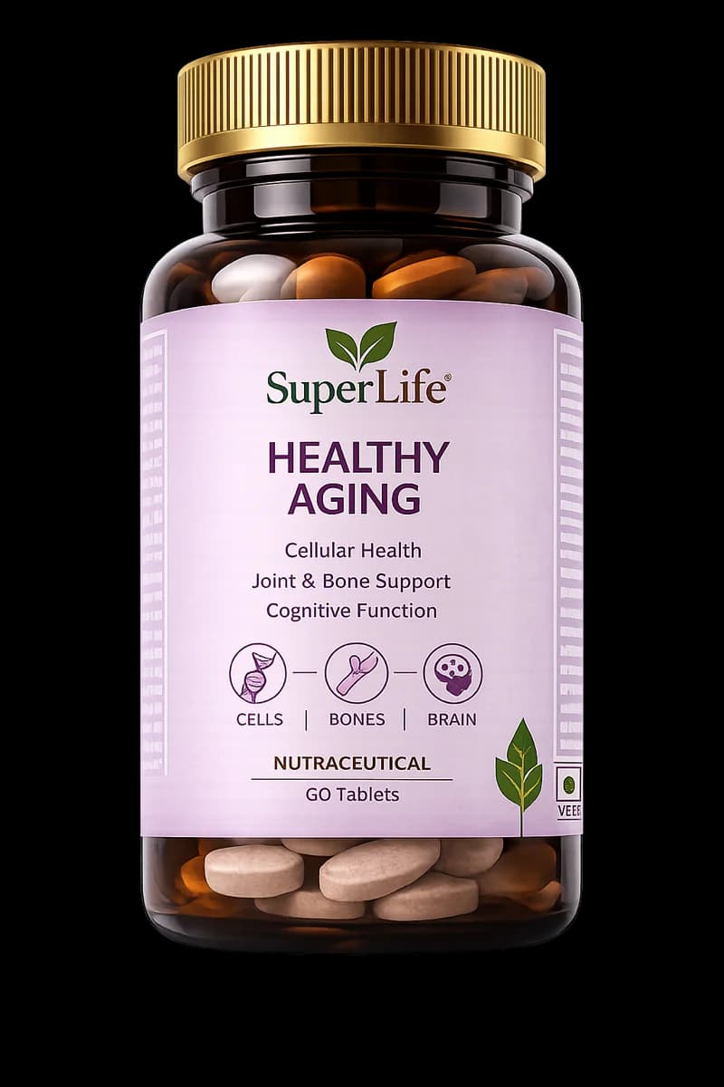 SuperLife Healthy Aging supplement bottle