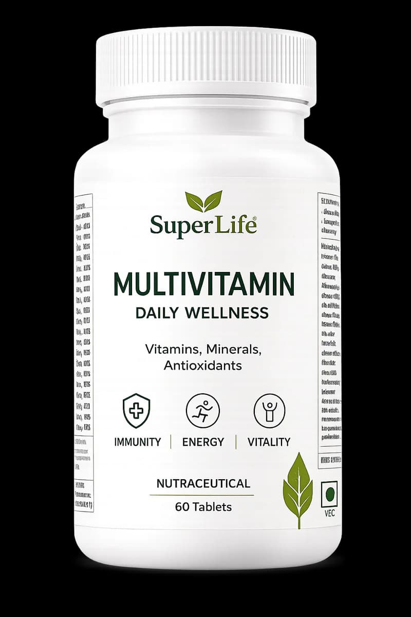 SuperLife Multivitamin supplement bottle